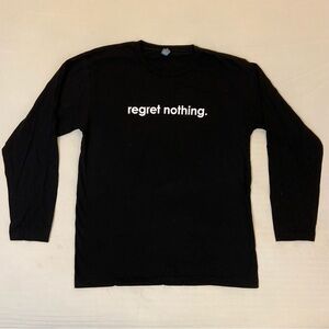 Regret Nothing. Pop chips long sleeve t-shirt sz M